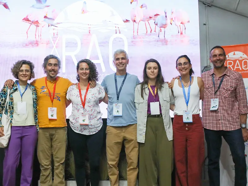 Group photo of the members of the Aves Argentinas Scientific Department